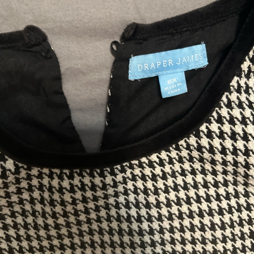 Draper James Black and White Houndstooth Dress - Picture 2 of 4